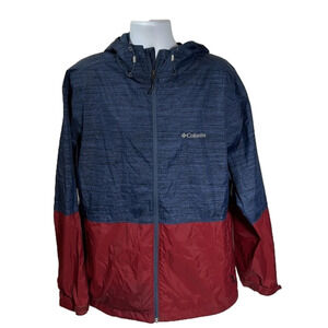 Columbia Windbreaker, XL, Colors Blue And Red.
